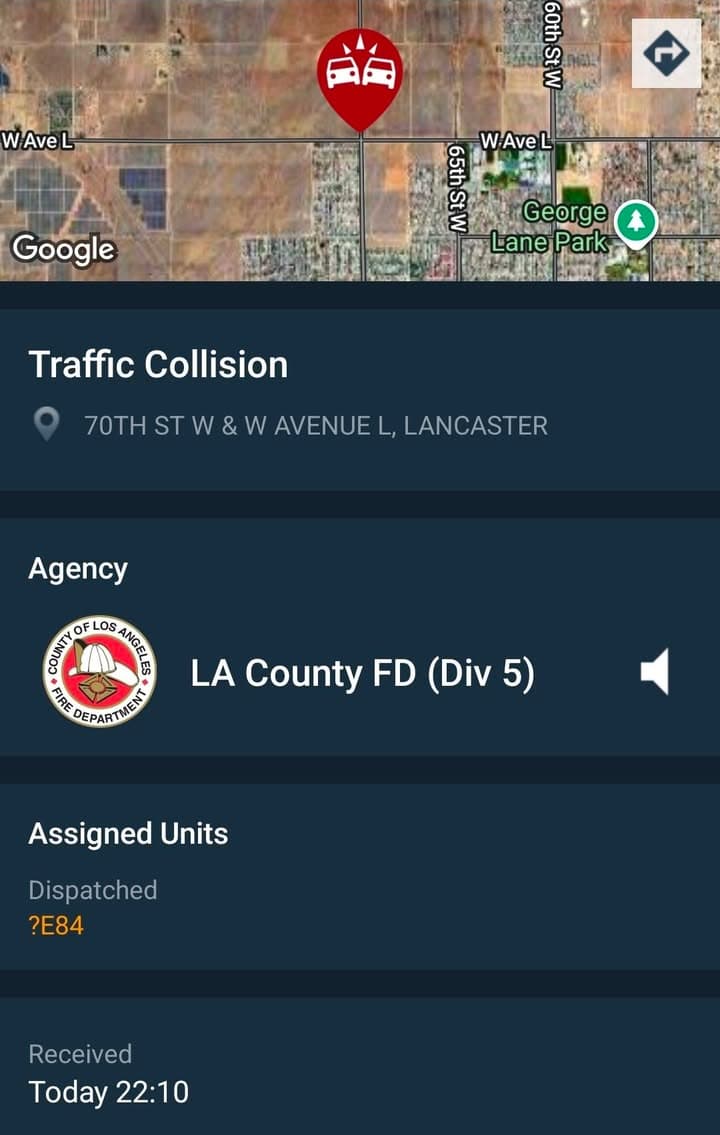 902T/902R....Avenue L and 70th Street West....two vehicle collsion, unknown if injuries....sheriff and...