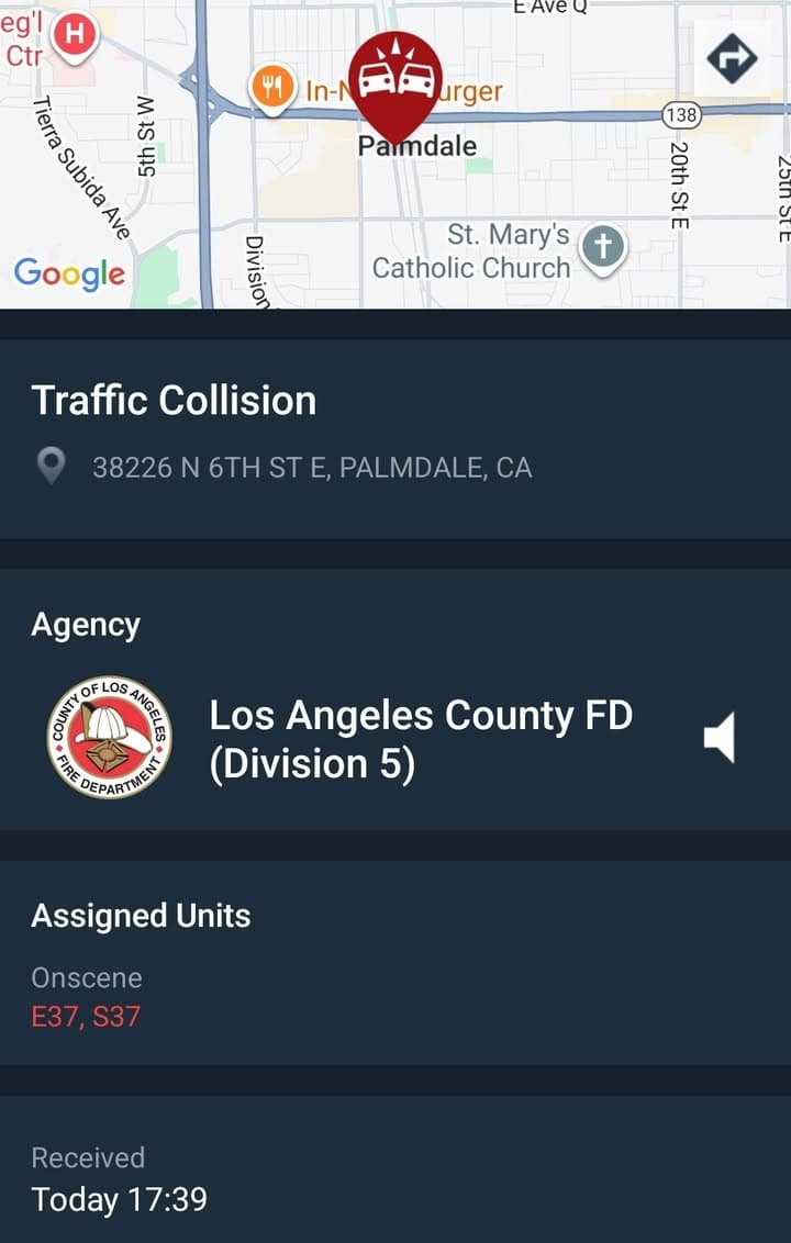 902T/902R....6th Street East and Avenue Q-12....two vehicle collision, child in one vehicle,...