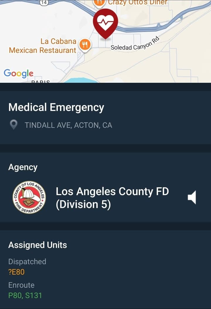 245GSV....Santiago and Soledad (Tindall Ave).....possible gun shot victim at location....sheriff and FD...