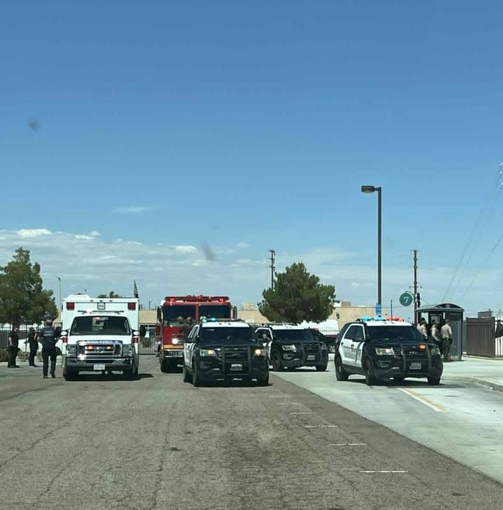 245GSV....Sierra Highway and Avenue I....gunshot victim at location, victim is a male...