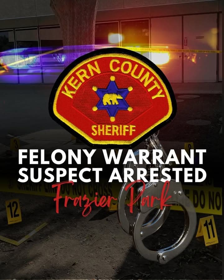 Felony Warrant Suspect Arrested in Frazier Park On September 3, 2025, at...