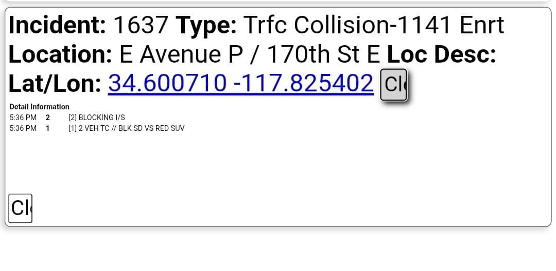 11-79....170th Street East and Avenue P....two vehicle collsion, blqck sedan vs red...