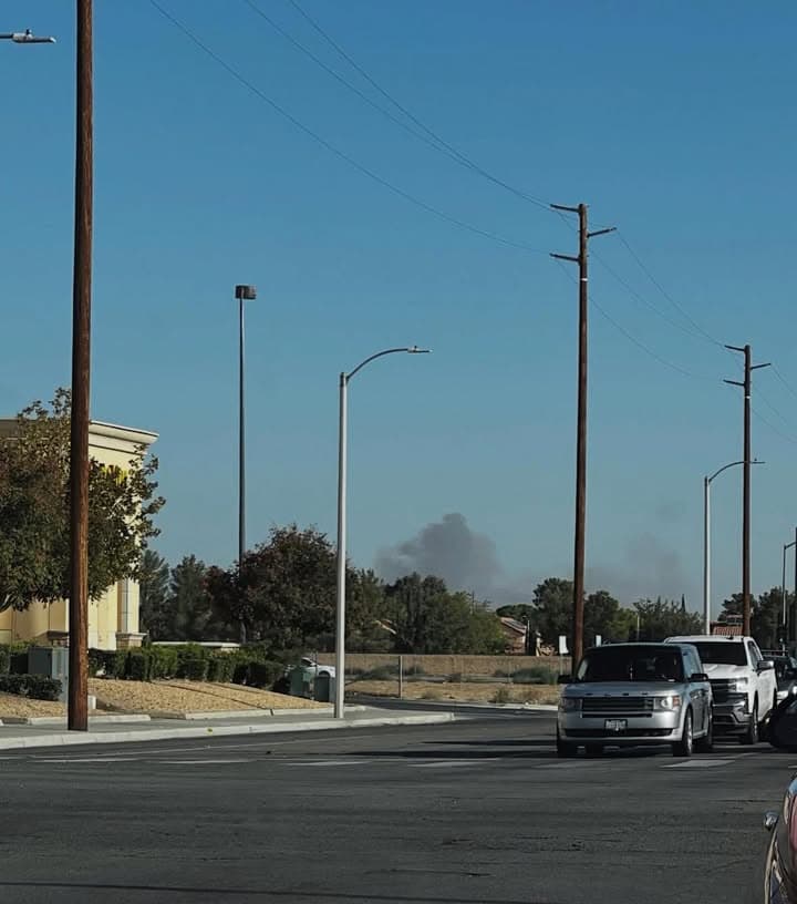 Per LACoFD, Edwards Air Force Base is conducting controlled burns in the...