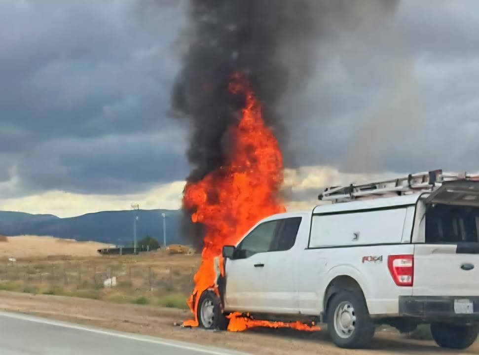 Vehicle fire.....Southbound 14 between Avenue G and H