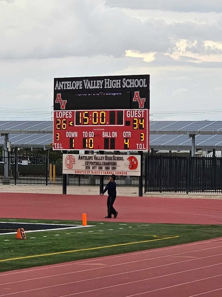 Last Thursdays game. Knight (34) vs AV High (26) JV