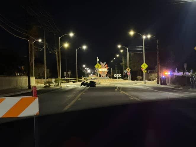 Additional photos from last night's fatal solo motorcycle collsion on 15th Street...