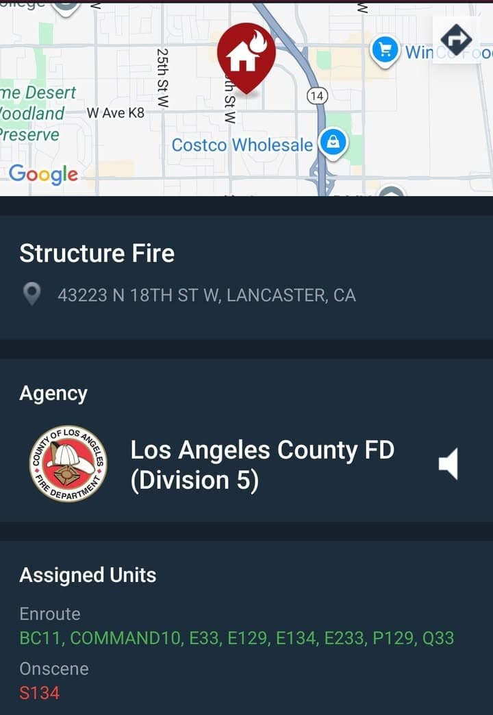 904S....18th Street West and Avenue K-8....bathroom on fire....sheriff and FD enroute code...