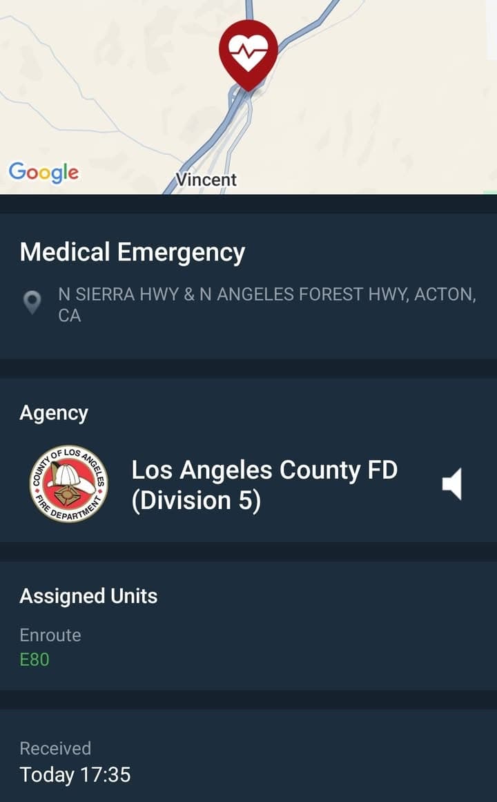 Domestic Violence in progress....Sierra Highway and Angeles Forest....male adult wearing a bright...