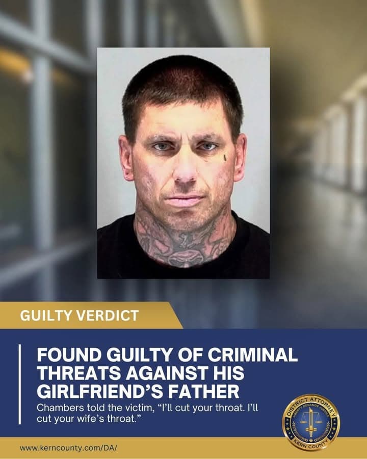 A Kern County jury found Scottie Chambers guilty of the crime committed...