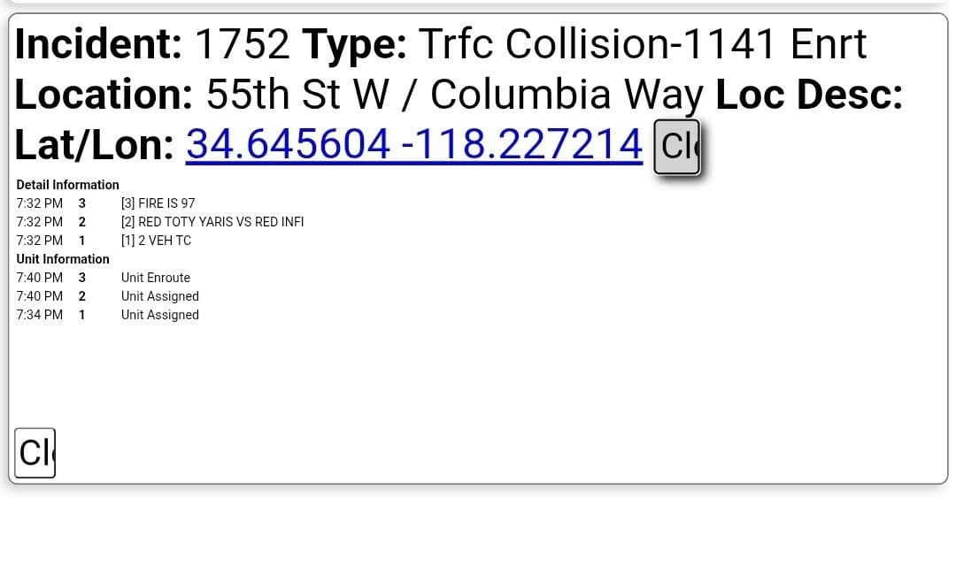 902T/902R....55th Street West and Avenue M....two vehicle collsion, red Toyota Yaris vs...
