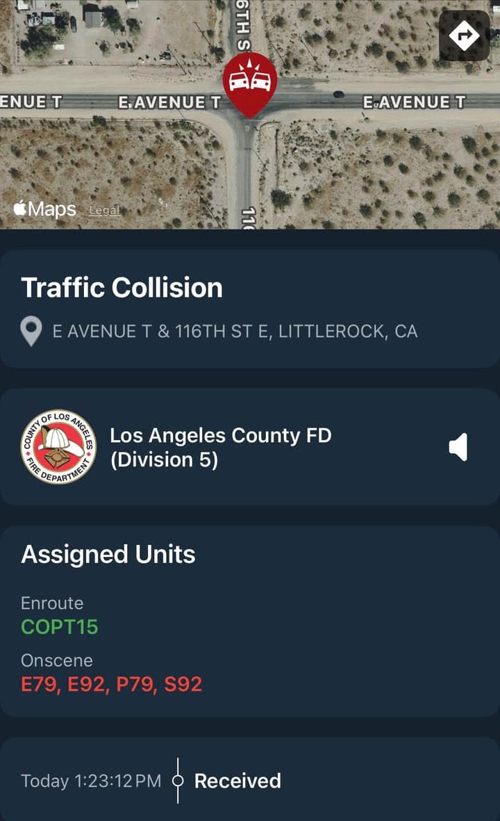 901T/902R…116th Street East and Avenue T…solo vehicle traffic collision…black Cadillac Escalade overturned…Sheriff,...