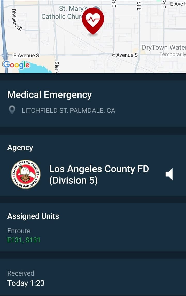 245GSV....20th Street East and Avenue R-8 (Litchfield)....male 25 years old with gunshot...