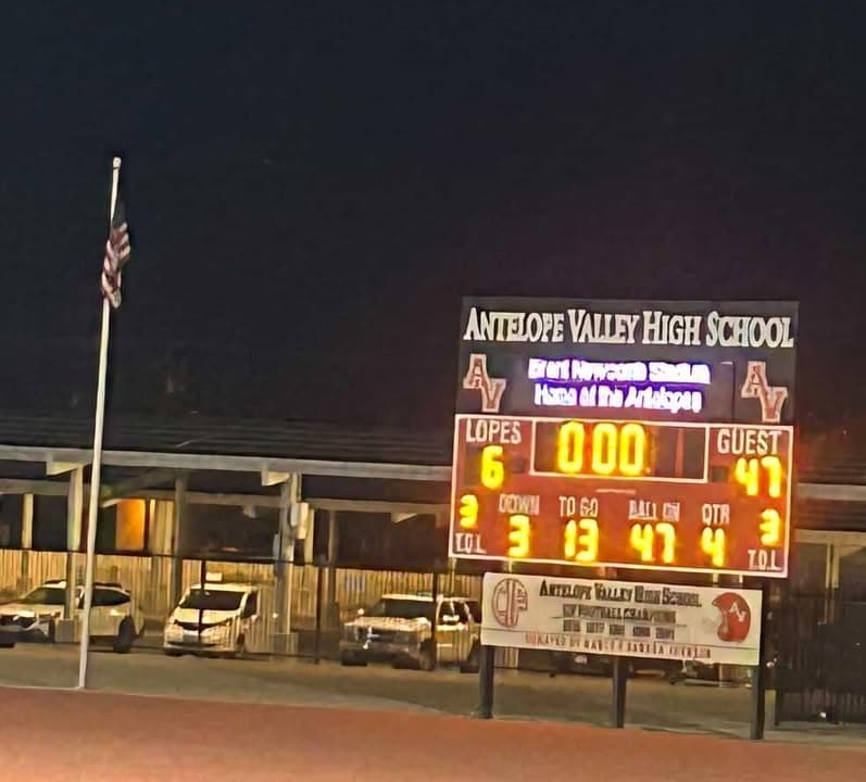 Lancaster High (47) vs AV High (6) Varsity