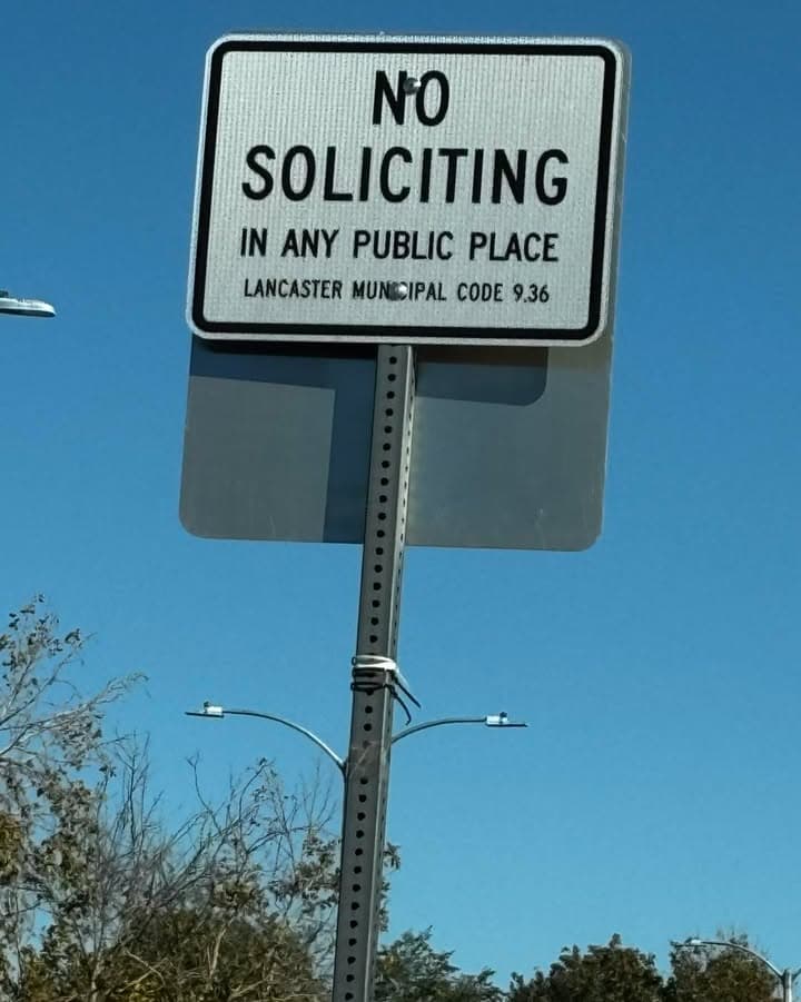 New signs up around intersections in the City of Lancaster to address...