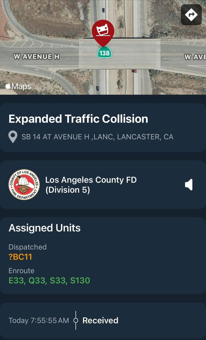 11-79…SB14 at Avenue H…solo vehicle traffic collision…white SUV rolled, landed on its...