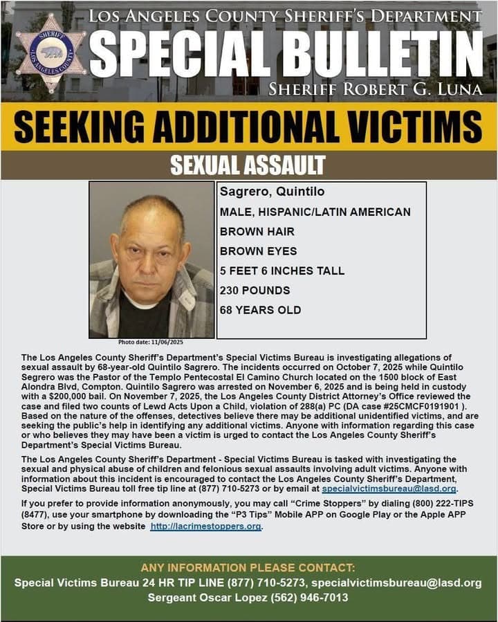 Detectives with the Los Angeles County Sheriff’s Department’s Special Victims Bureau are...