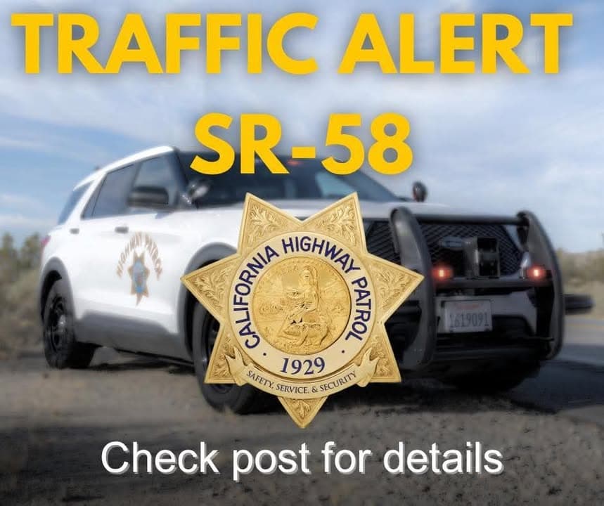 ๐จ๐จ Traffic Alert ๐จ๐จ๏ฟผ 11/15/25 at 12:50PM All westbound traffic on SR-58...