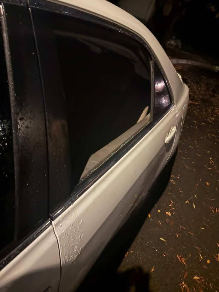 Posting for a follower: My dad‘s car was broken into Monday night,...
