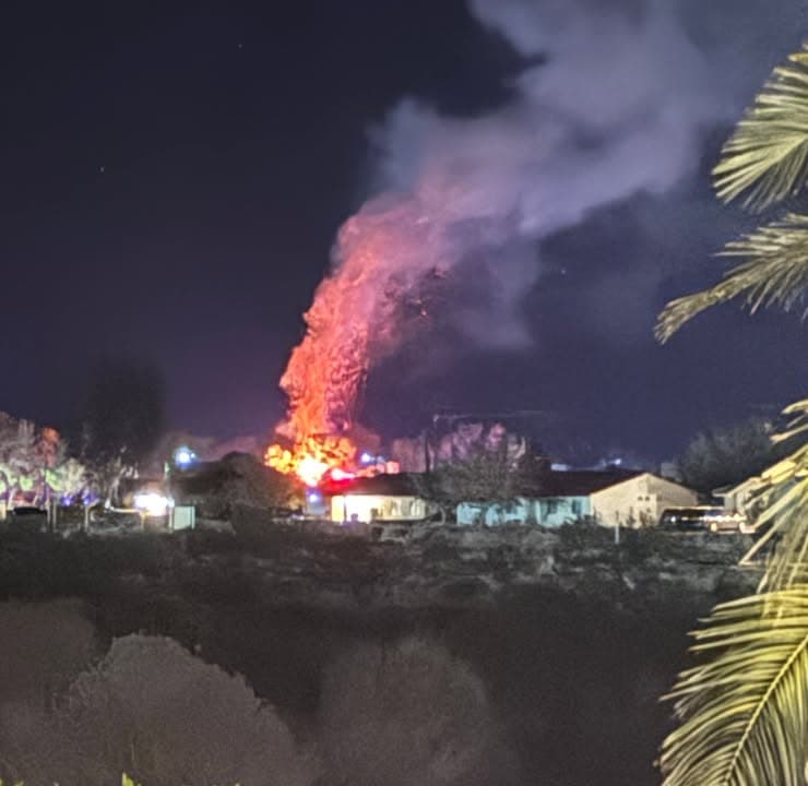 A traffic collision with fire was reported around 1 a.m. this morning...