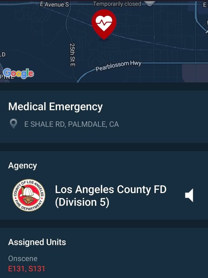 Deputies preparing for a critical child transport from the area of 30th...