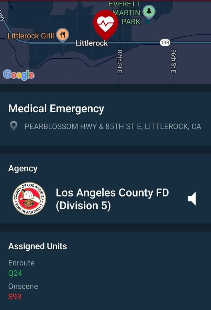 Deputies assisting AMR and FD with a critical baby transport from 85th...