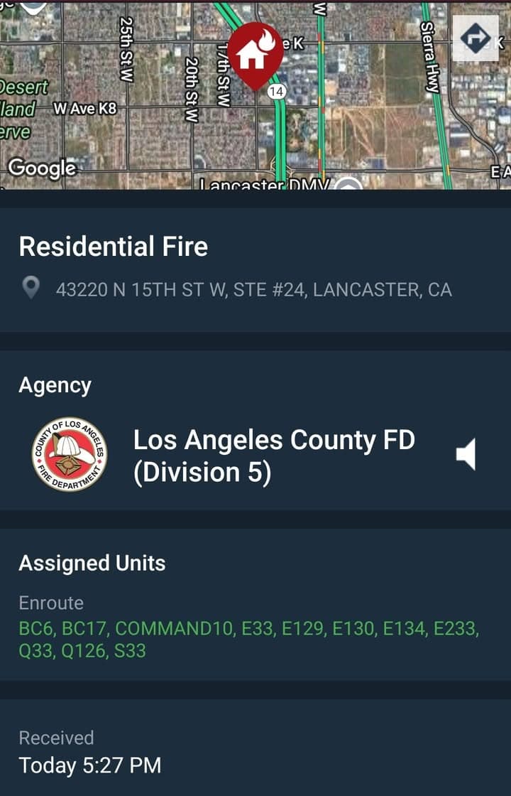 904S....15th Street West and Avenue K-8....oven on fire, resident is disabled and...