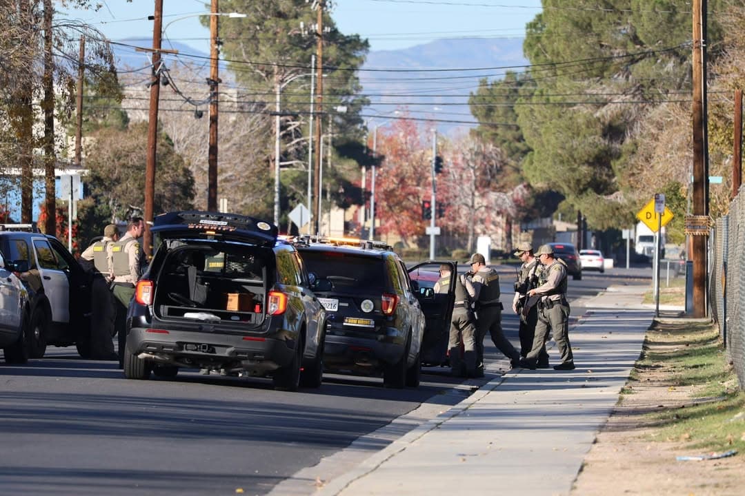 ASSISTANCE REQUEST....Avenue J-8 and Sierra Highway....deputy behind a confirmed stolen vehicle....vehicle was...