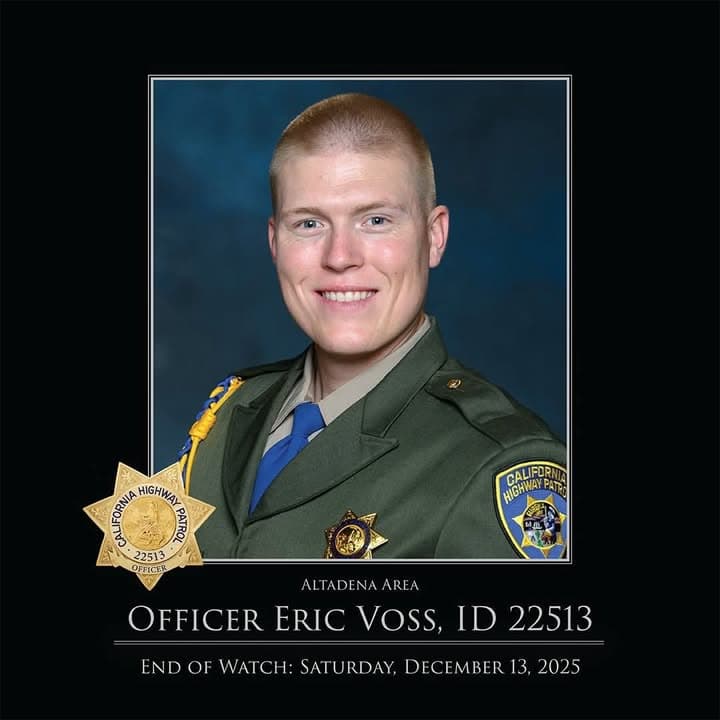 The California Highway Patrol honors and remembers Officer Eric Voss, ID 22513,...