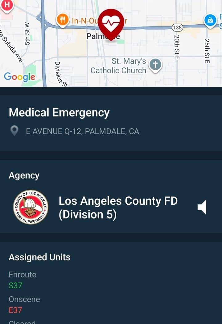929....9th Street East and Avenue Q-12....male adult not breathing in apartment.....sheriff and...