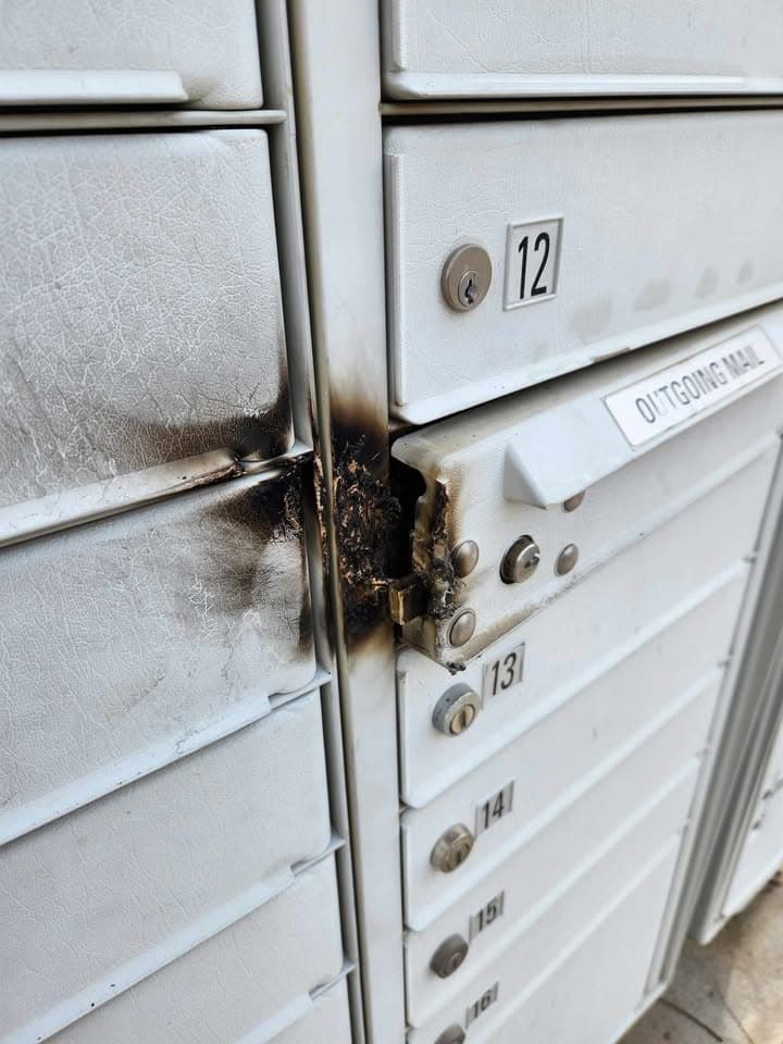 Mail box vandalism at Caldona and Sutherland Street in Lancaster