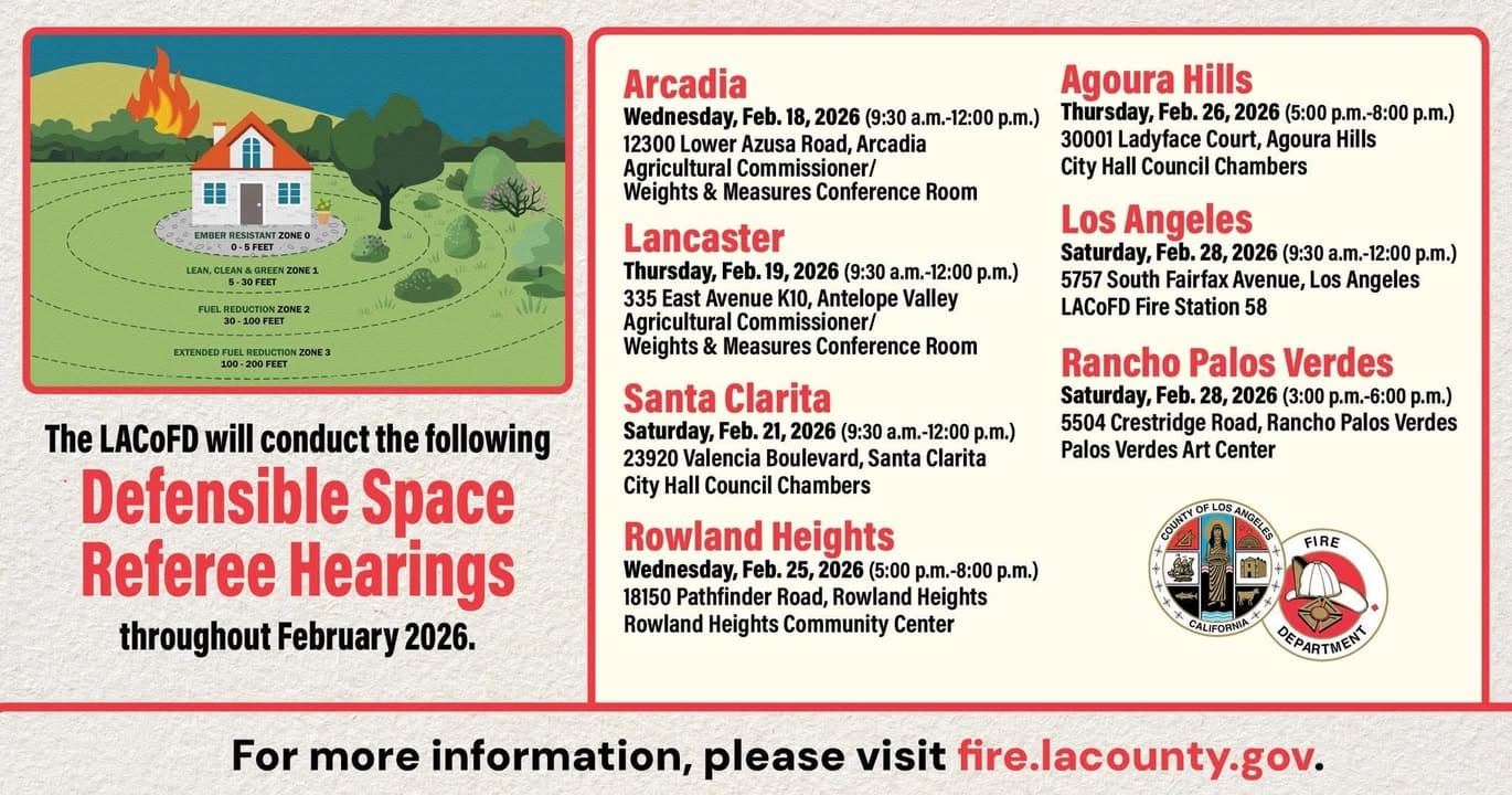 The Defensible Space Program is a joint effort between the #LACoFD and...