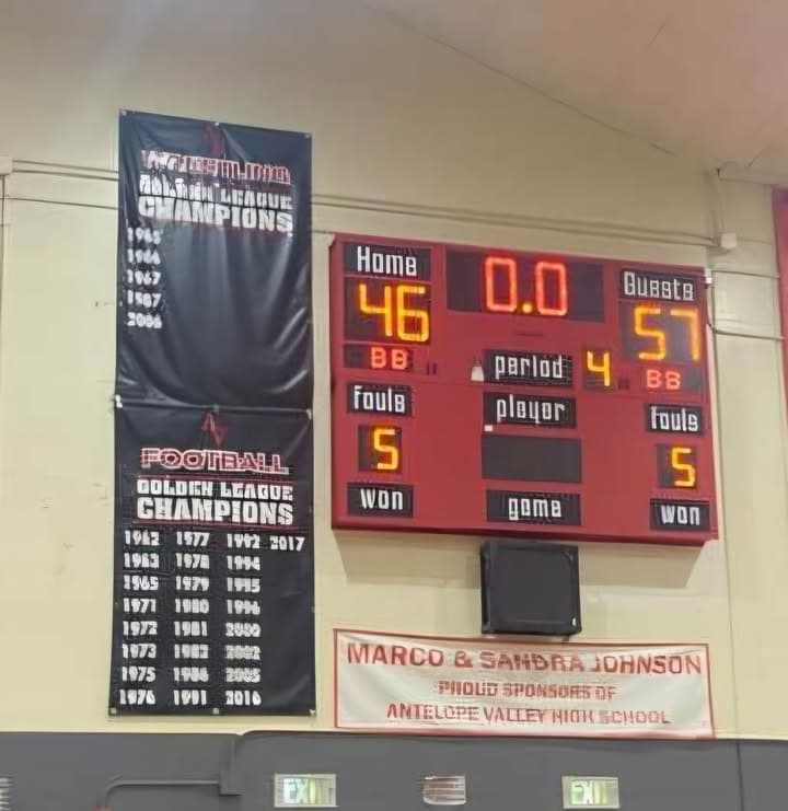 AV High(46) vs Lancaster High(57) Varsity