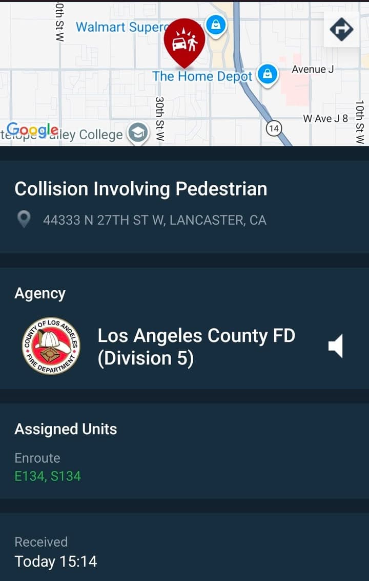 480....27th Street West and Avenue J....student ran into street and was hit...