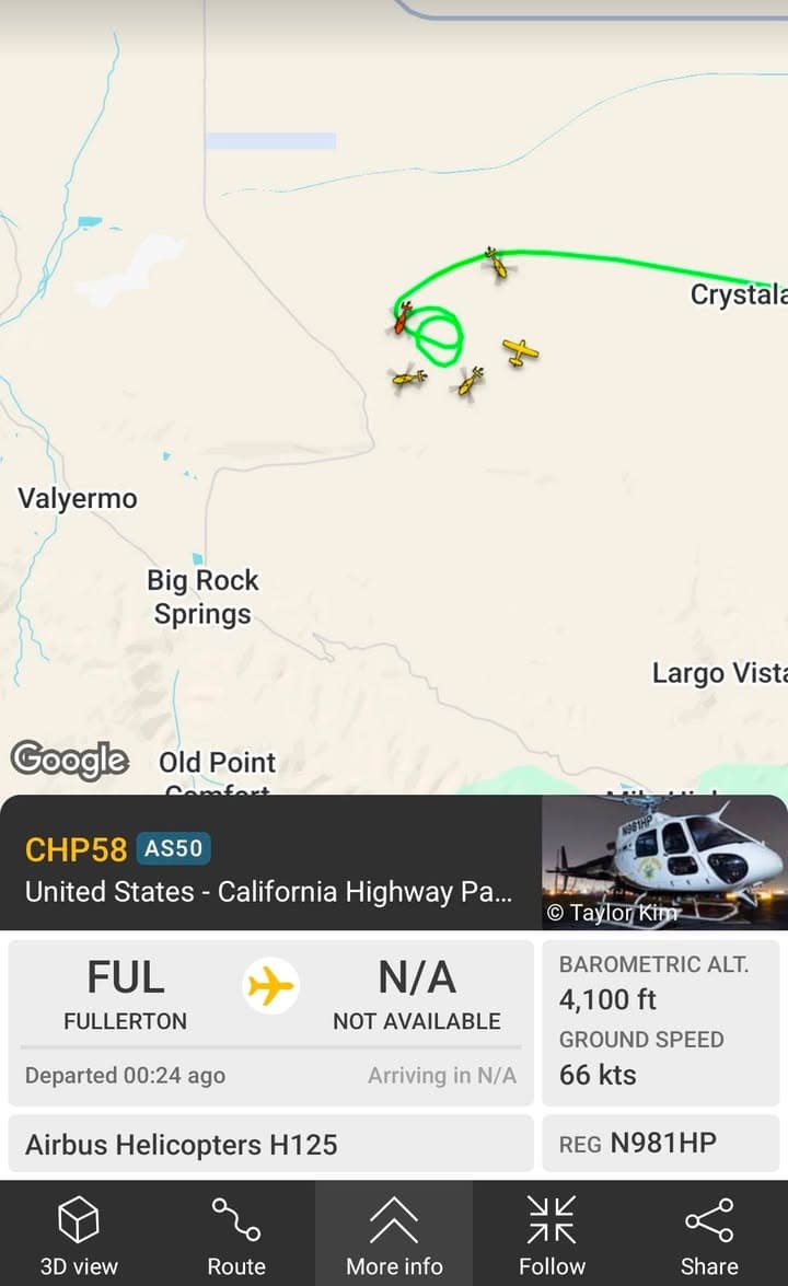 PURSUIT CHP in pursuit 20th Street East and Avenue J.....white 2000 Ford...