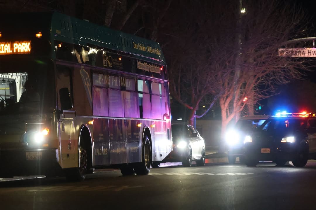 927C.....Sierra Highway and Jackman....female in red Lexus has been following AVTA bus...