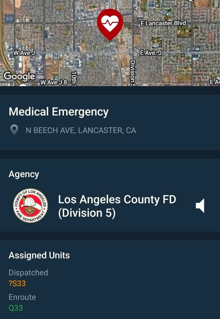 902R....Beech and Oldfield....baby having trouble breathing, turning purple....sheriff and FD enroute code...