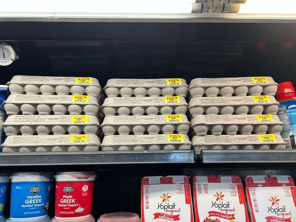 Palmdale Smart and Final has some eggs for $0.99