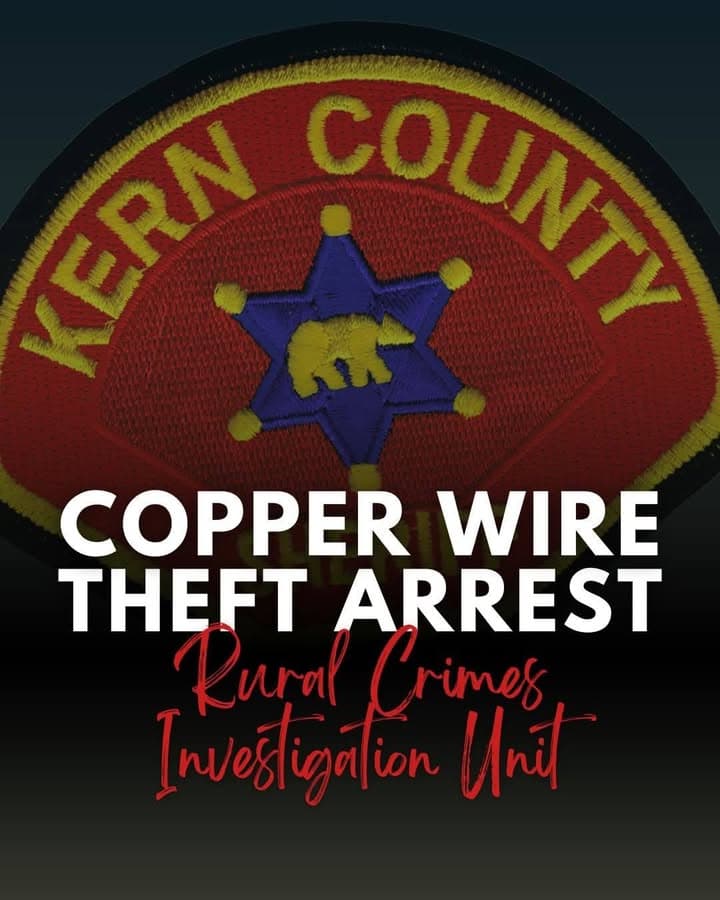 WASCO MAN ARRESTED WITH 175 POUNDS OF STOLEN COPPER WIRE. Due to...