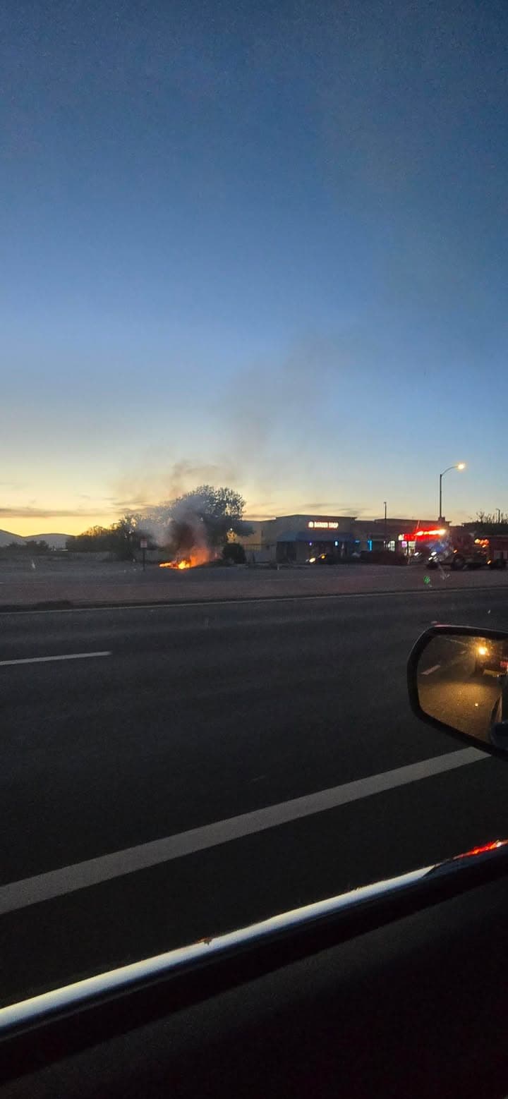 Homeless encampment fire on 47th Street East and Avenue S