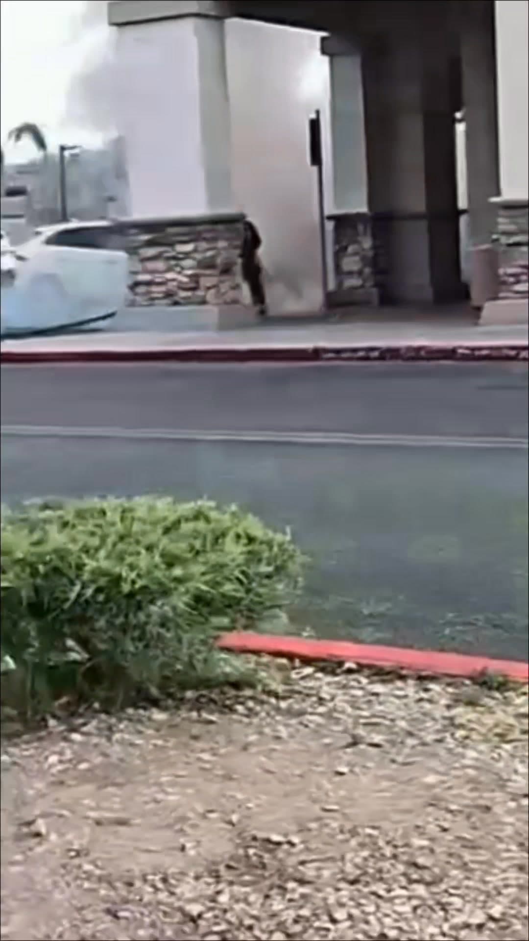 Vehicle fire just after 4pm today at Autozone on 50th Street West...