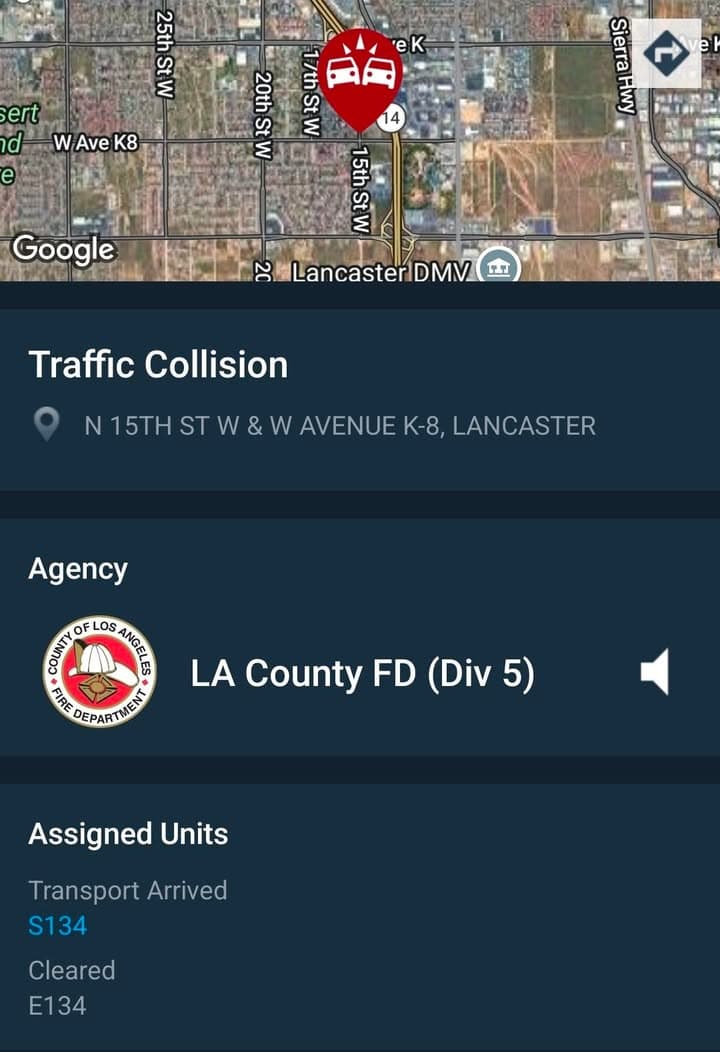 902T/902R....15th Street West and Avenue K-8....two vehicle collsion....sheriff and FD enroute code...
