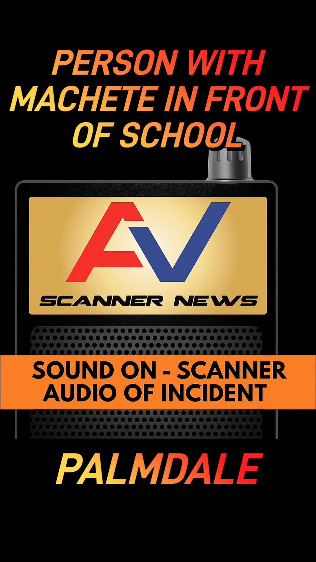 417A.....20th Street East and Avenue R.....caller states person with machete in front...