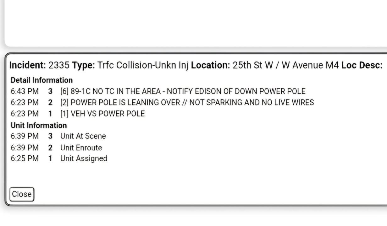 11-82....25th Street West and Avenue M-4.....solo vehicle into power pole, no injuries....CHP...
