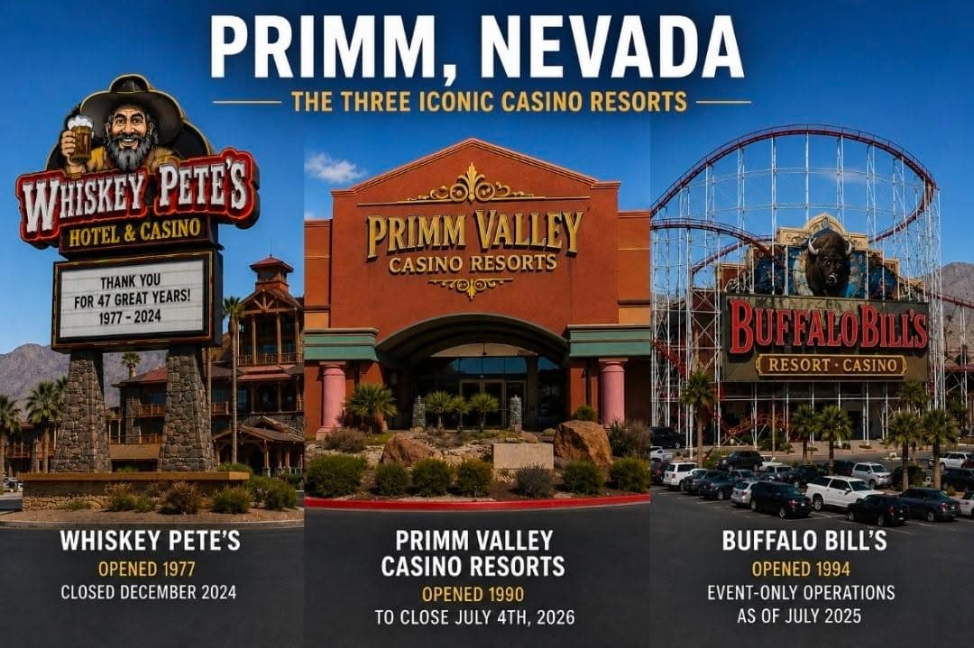 🎰 End of an Era: Last Primm Casino Set to Close Permanently...
