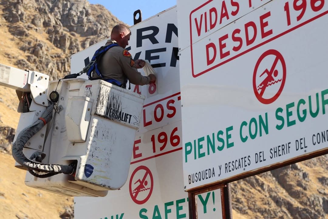 Today, the Kern County Sheriff’s Office updated the Kern River fatality sign...