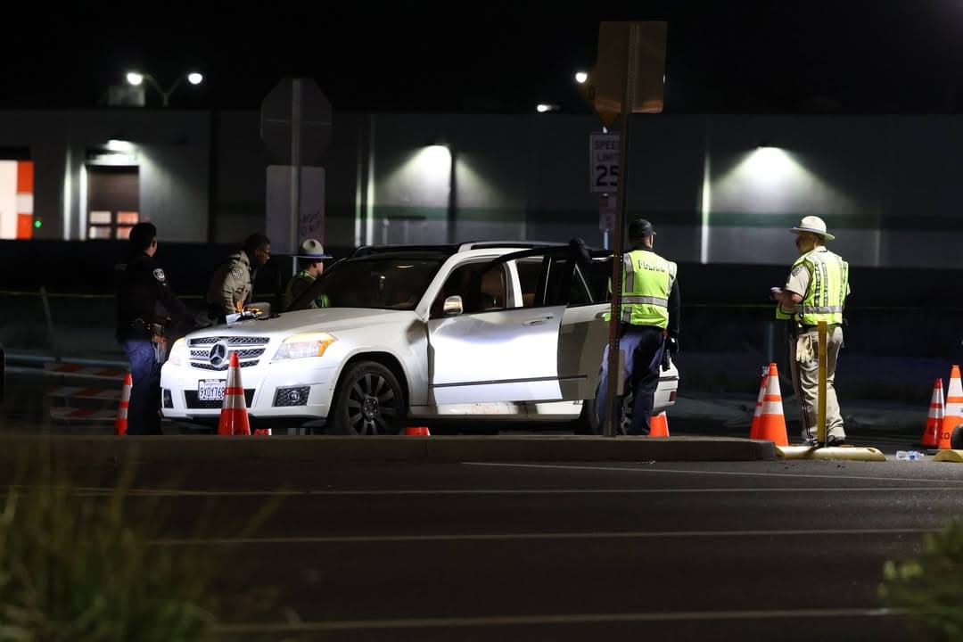 CHP requesting LACoFD to DUI checkpoint in Lancaster....vehicle in checkpoint has a...