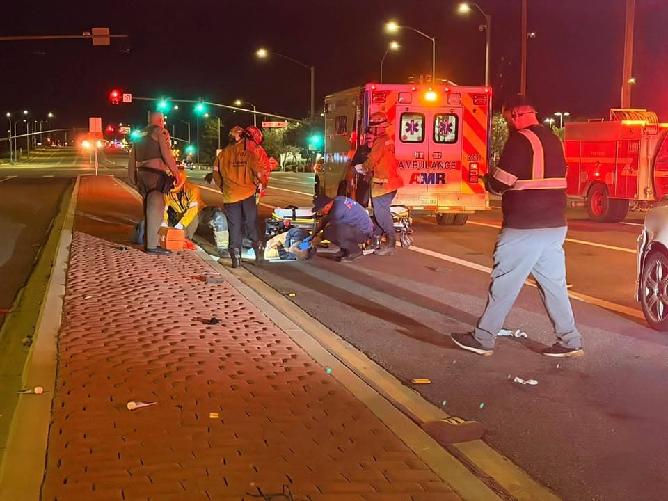 902T/902R....Avenue L and 10th Street West.....vehicle vs man in wheelchair....sheriff and FD...