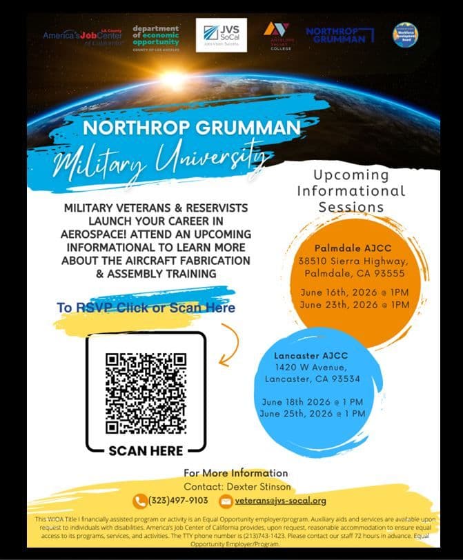 Military Veterans & Reservists: Explore a Career in Aerospace Northrop Grumman Military...