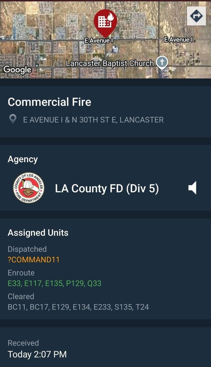 Reported structure fire....Avenue I and 30th Street East....FD enroute