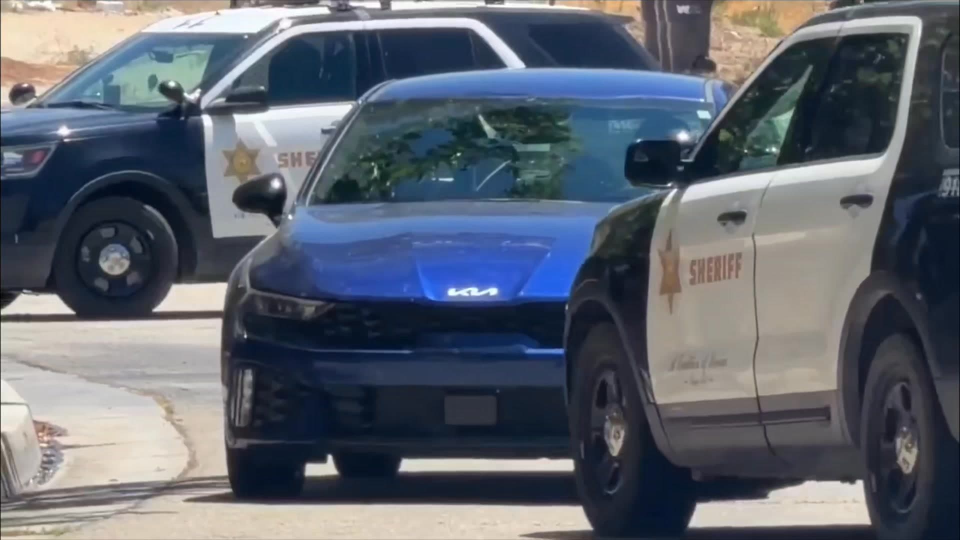 ASSISTANCE REQUEST....5th Street East and Avenue K....Palmdale deputy in an unmarked vehicle...